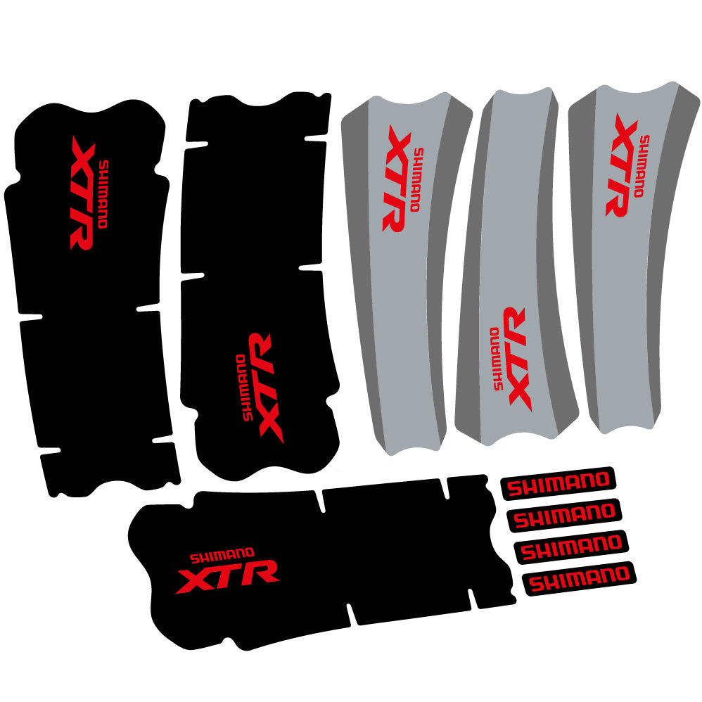 Decal Shimano XTR M970, Crankset, bike sticker vinyl