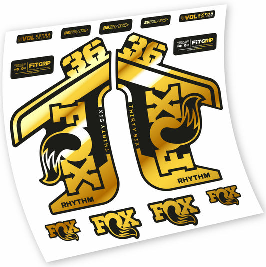 Aufkleber Fox 36 Rhythm 2021-2022, Gabel 29, Fahrradaufkleber Vinyl