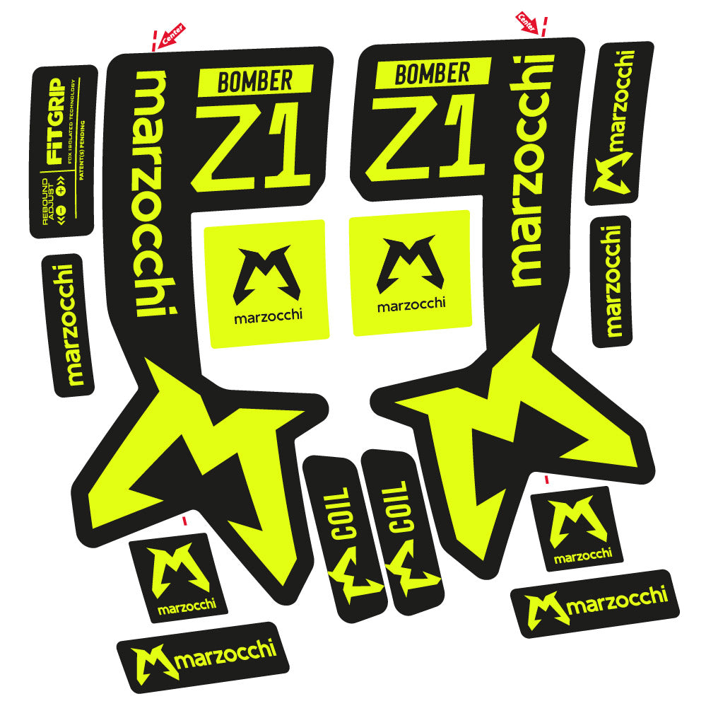 Decal Marzocchi Bomber Z1 Mod. 2, Fork 29, bike sticker vinyl