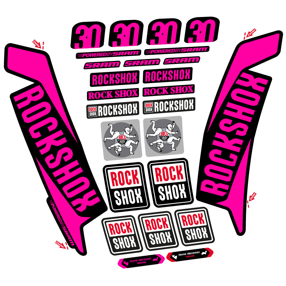 Decal Rock Shox TK30 2016, Fork 29, bike sticker vinyl