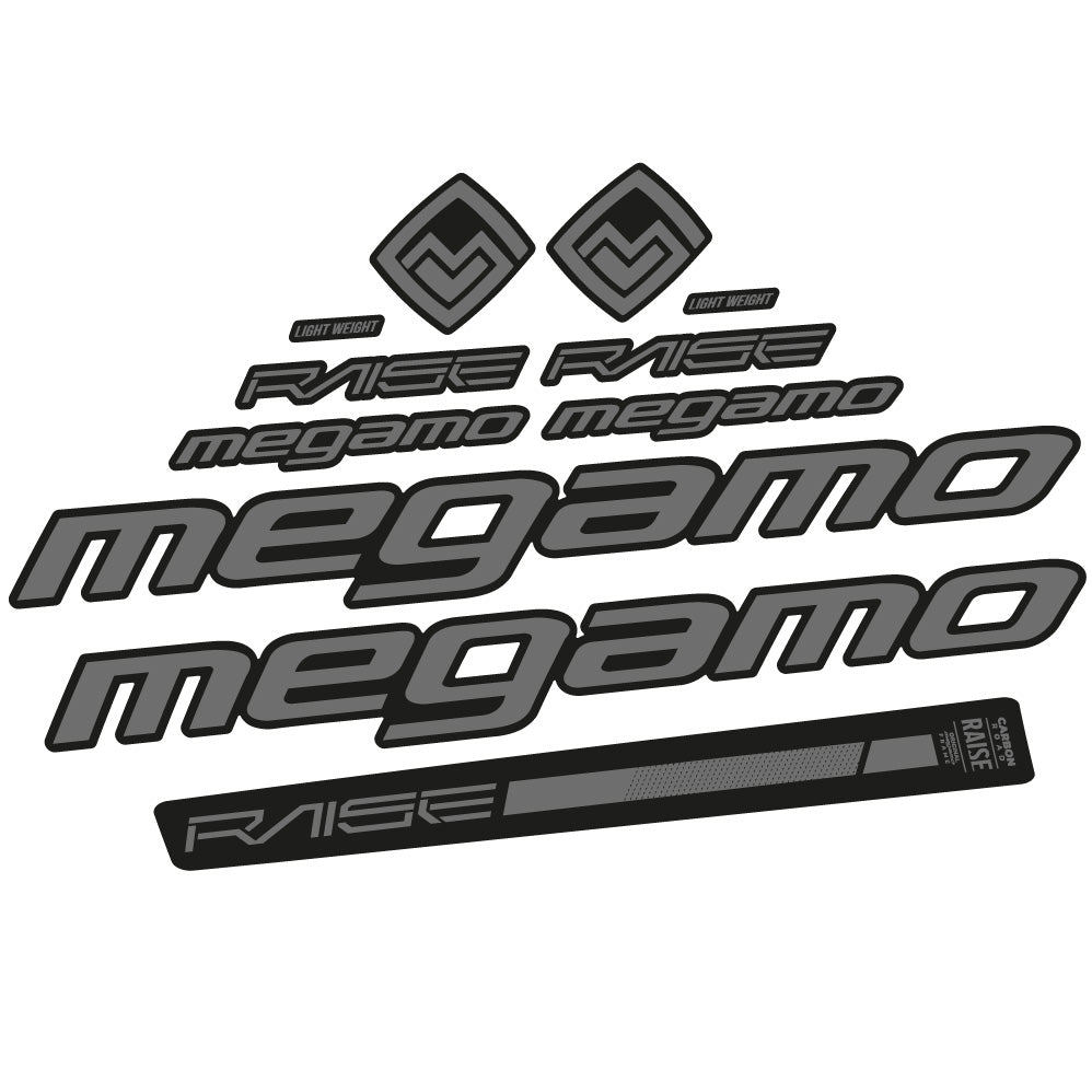 Aufkleber Megamo Raise 10 2020, Rahmen, Fahrradaufkleber Vinyl