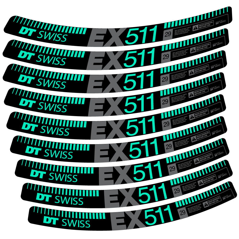Decal DT Swiss EX 511, MTB Wheel 29, bike sticker vinyl