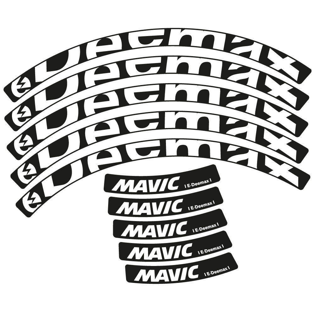 Decal Mavic E-deemax 2025, MTB Wheel 29, bike sticker vinyl