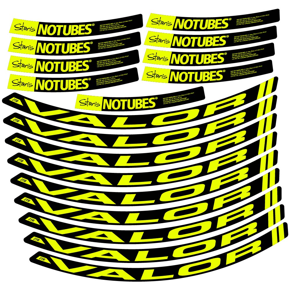 Aufkleber Stans Notubes ZTR Valor, MTB-Rad 29, Fahrradaufkleber Vinyl
