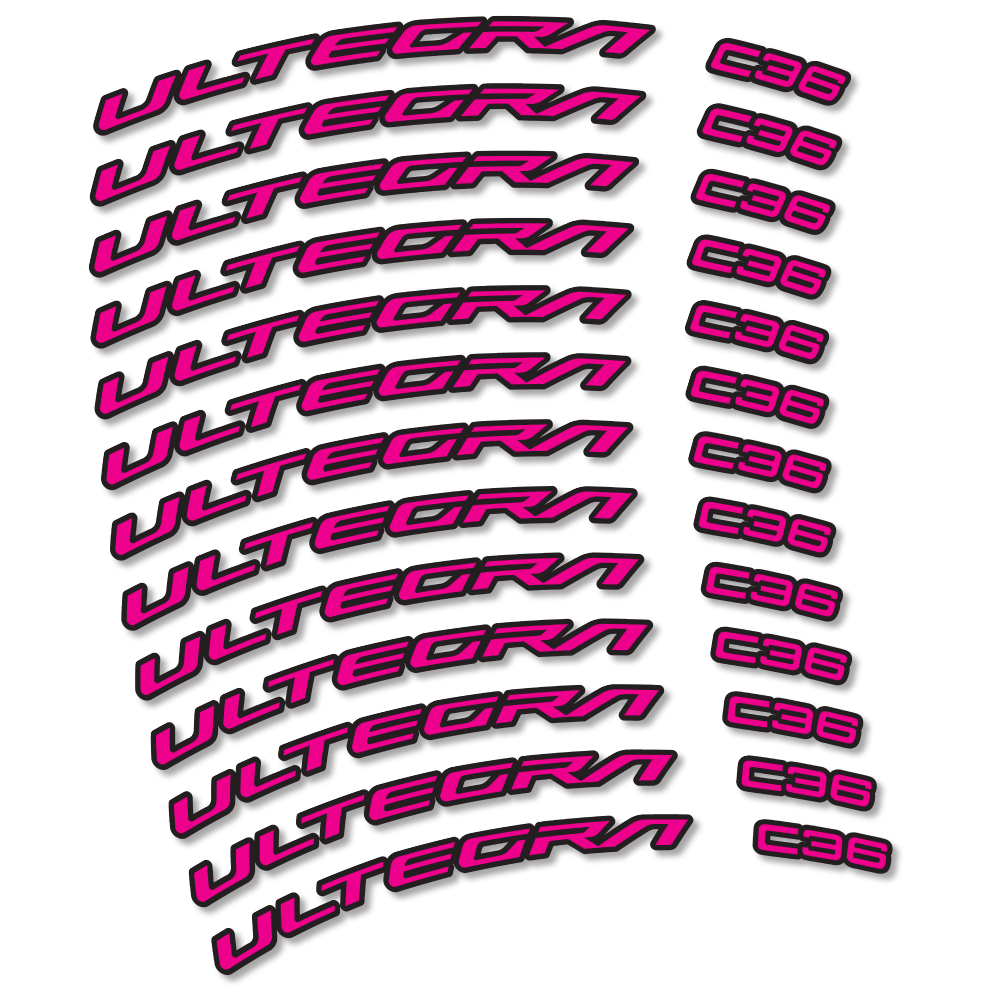 Shimano Ultegra C36 Wheel Decals & Aufkleber – custombikedecal