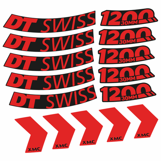 Aufkleber DT Swiss XMC 1200 Spine 30, MTB-Rad 29, Fahrradaufkleber Vinyl