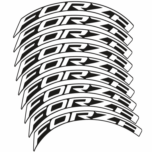 Aufkleber Forza, Road Wheel 50, Fahrradaufkleber Vinyl