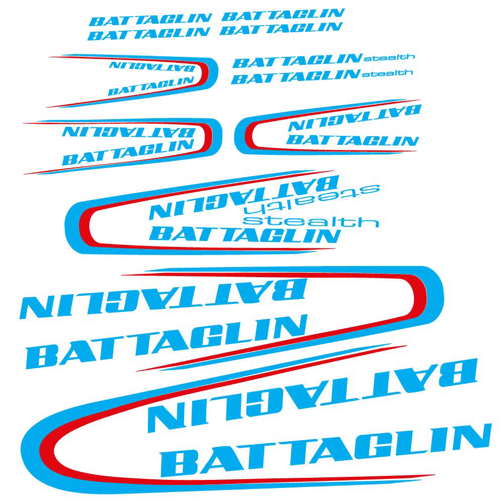 Decal Battaglin 3Cime Stealth 2010, Frame, bike sticker vinyl