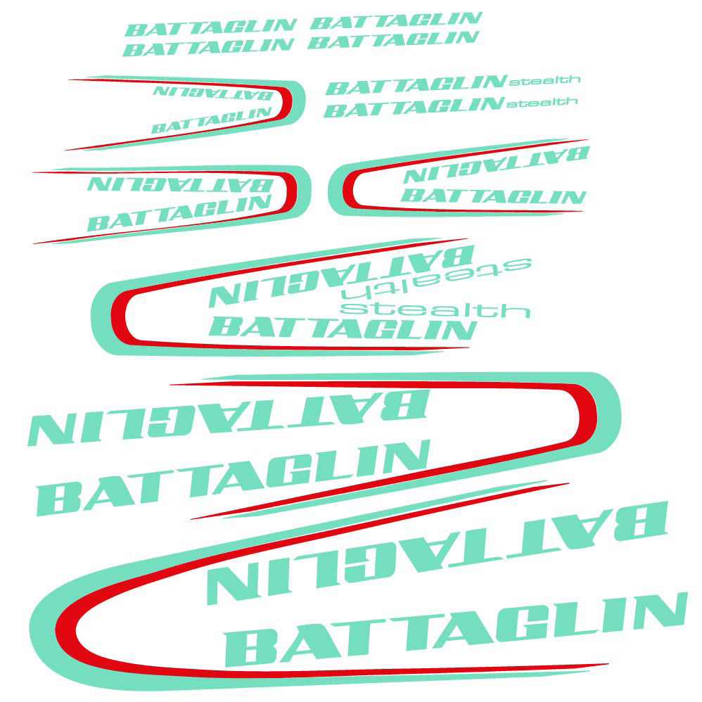 Decal Battaglin 3Cime Stealth 2010, Frame, bike sticker vinyl