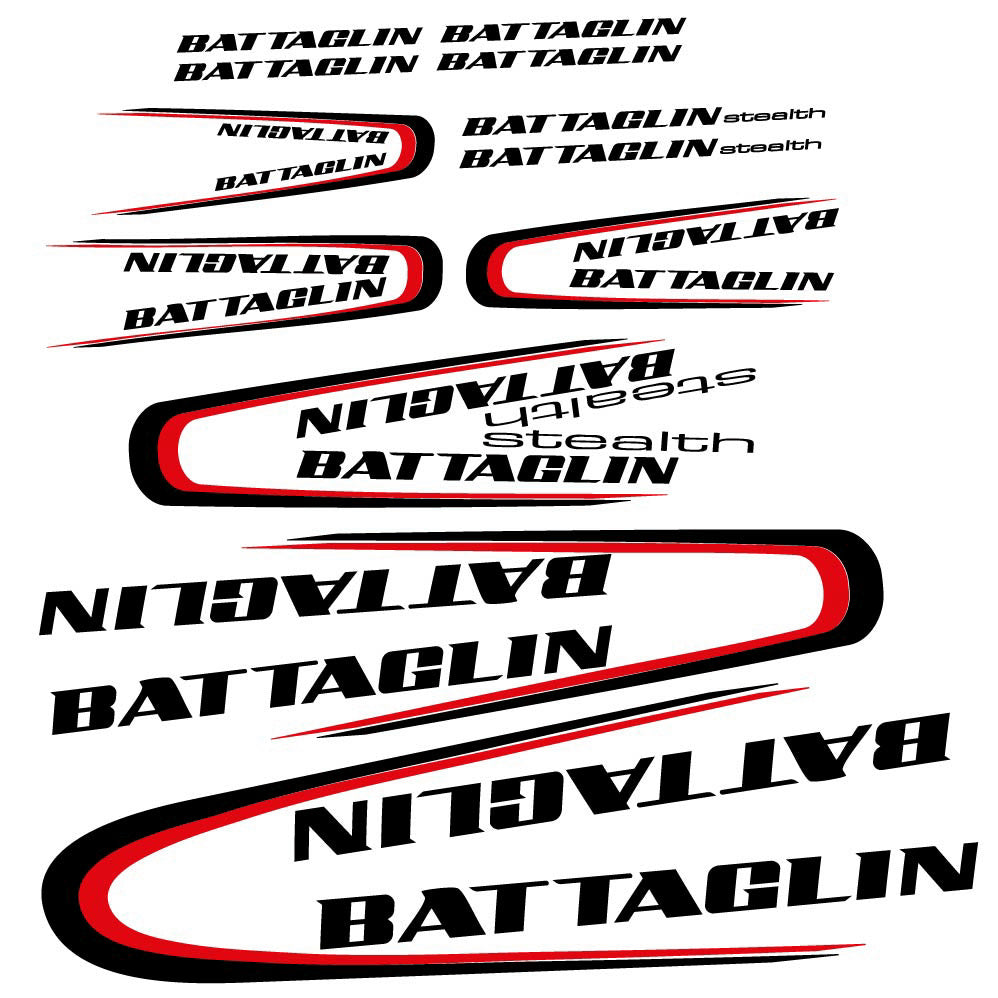 Decal Battaglin 3Cime Stealth 2010, Frame, bike sticker vinyl