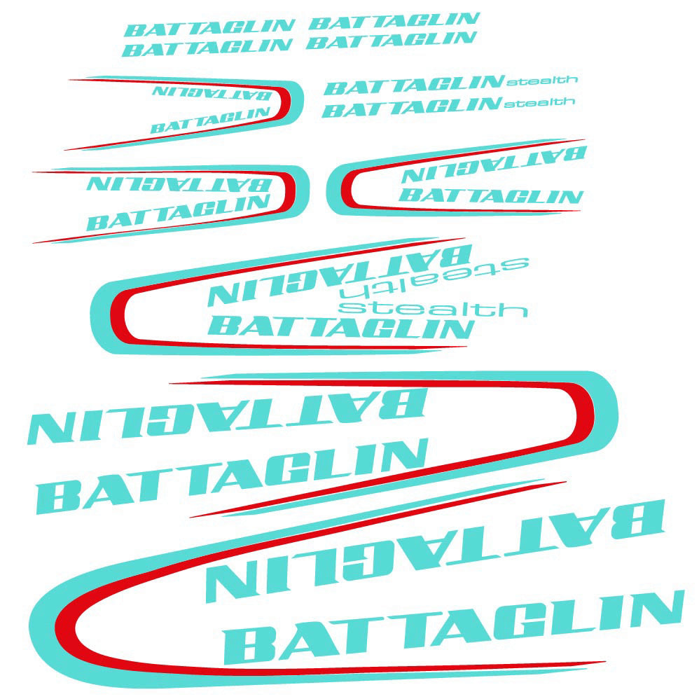 Decal Battaglin 3Cime Stealth 2010, Frame, bike sticker vinyl