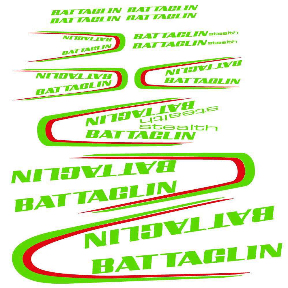 Decal Battaglin 3Cime Stealth 2010, Frame, bike sticker vinyl