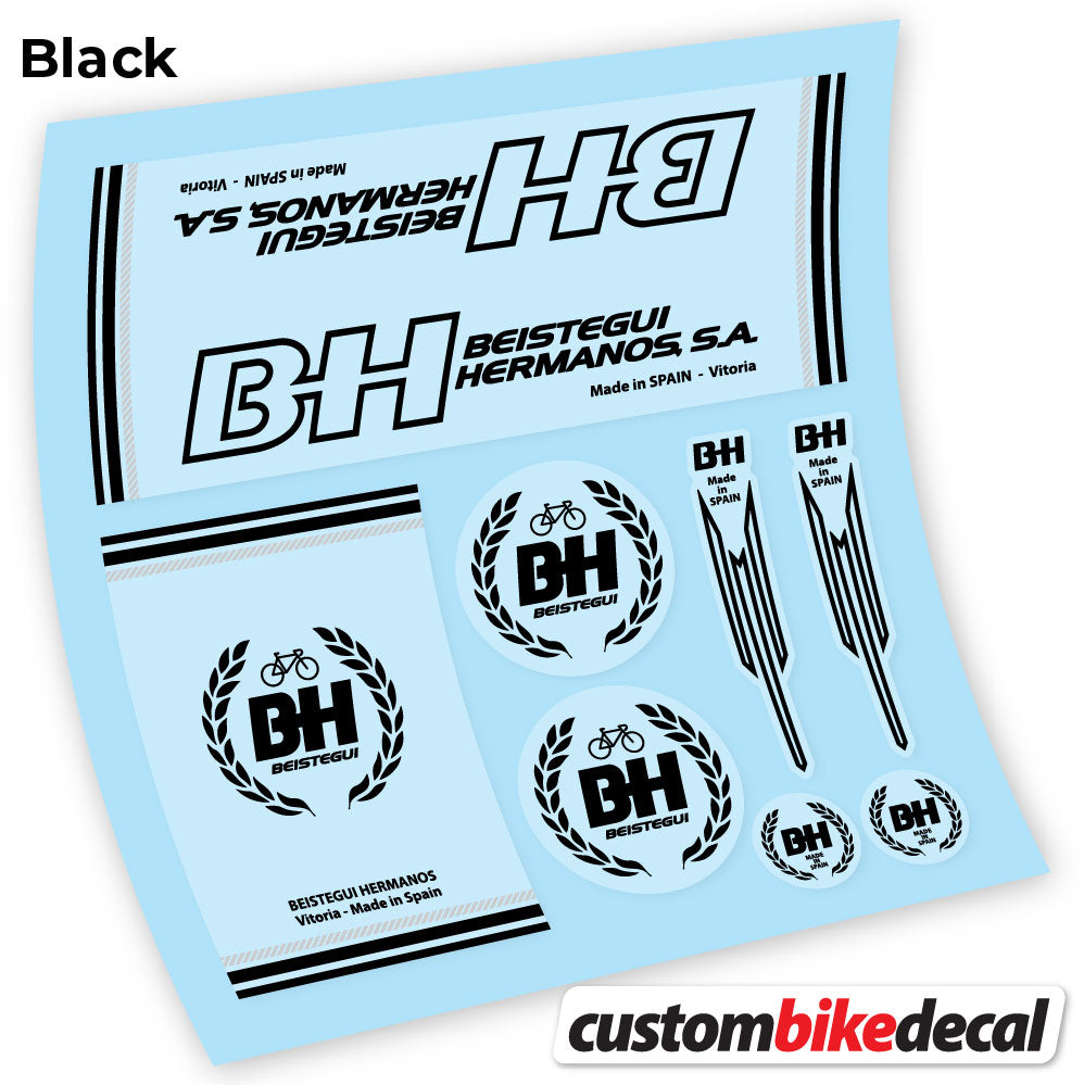 Aufkleber BH, Classic Frame, Fahrradaufkleber Vinyl