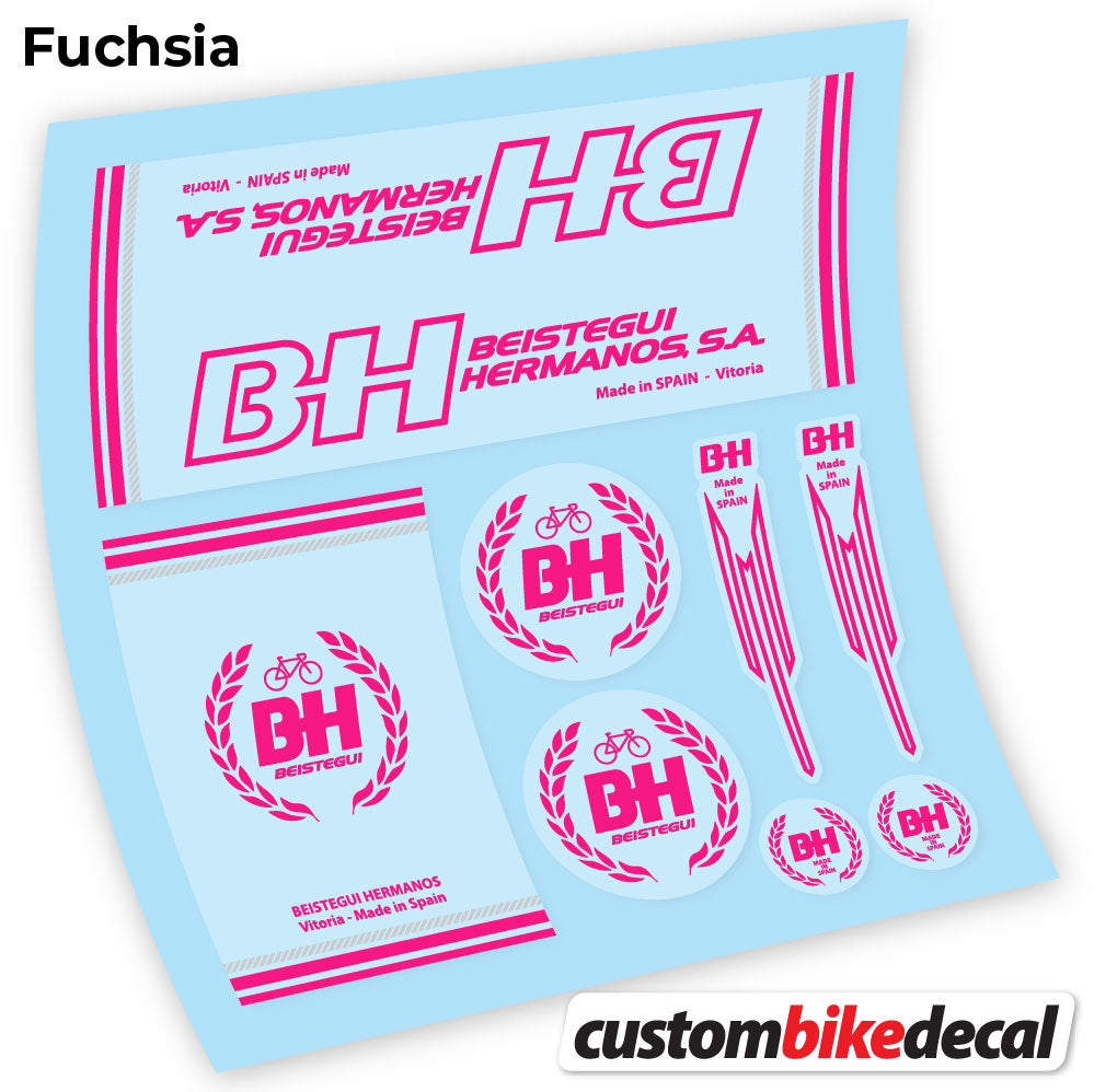 Aufkleber BH, Classic Frame, Fahrradaufkleber Vinyl