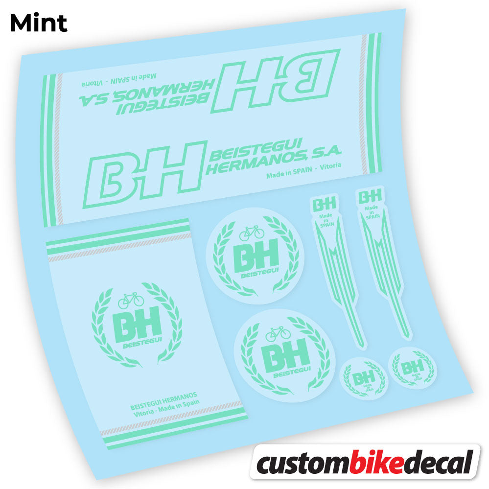Aufkleber BH, Classic Frame, Fahrradaufkleber Vinyl