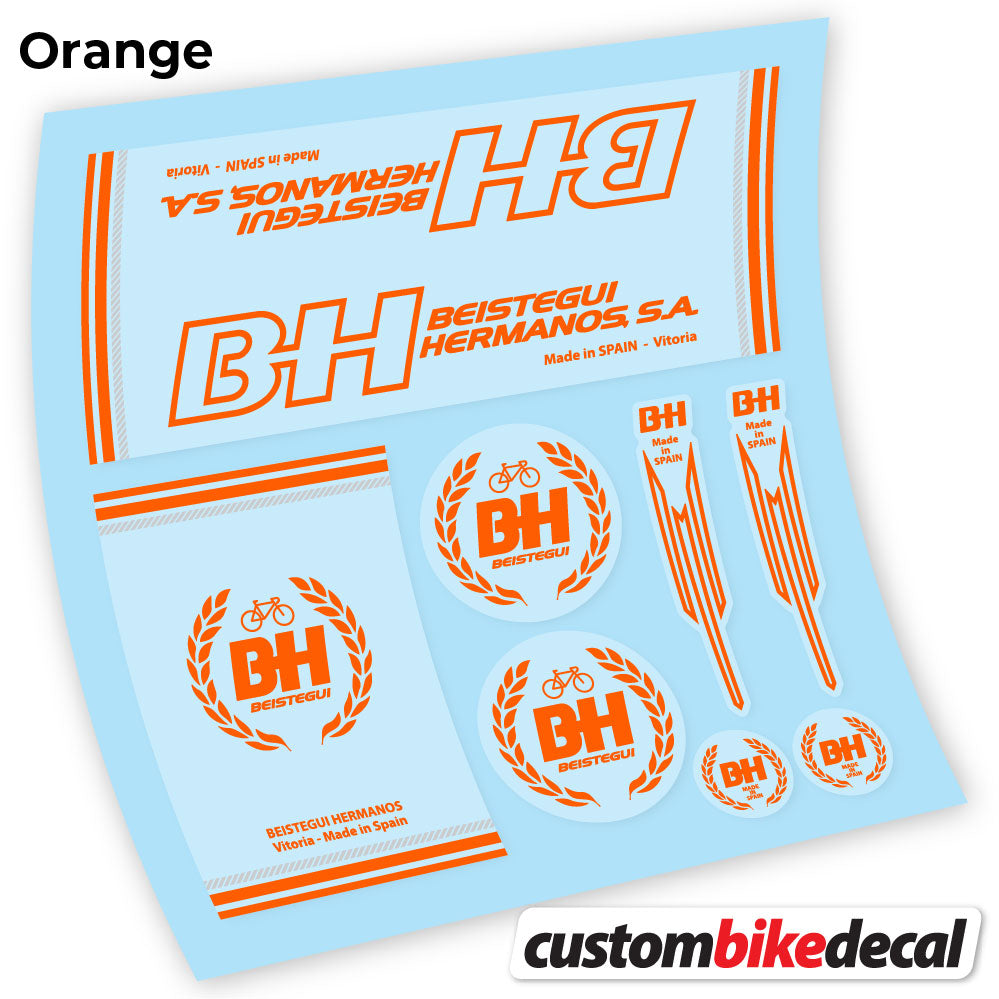 Aufkleber BH, Classic Frame, Fahrradaufkleber Vinyl