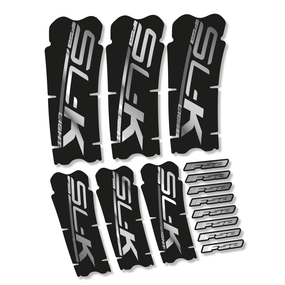 Aufkleber FSA SLK Light, Kurbelgarnitur, Fahrradaufkleber Vinyl