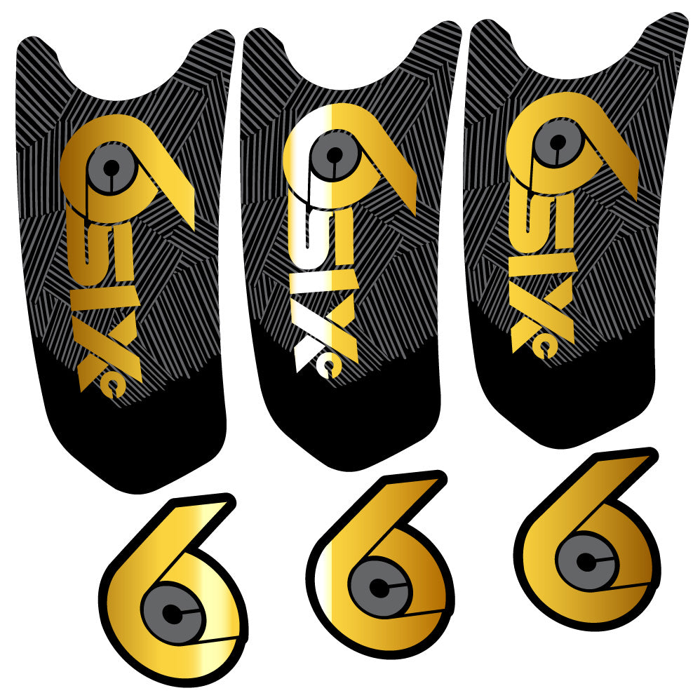 Aufkleber RaceFace SixC Cinch, Kurbelgarnitur, Fahrradaufkleber Vinyl