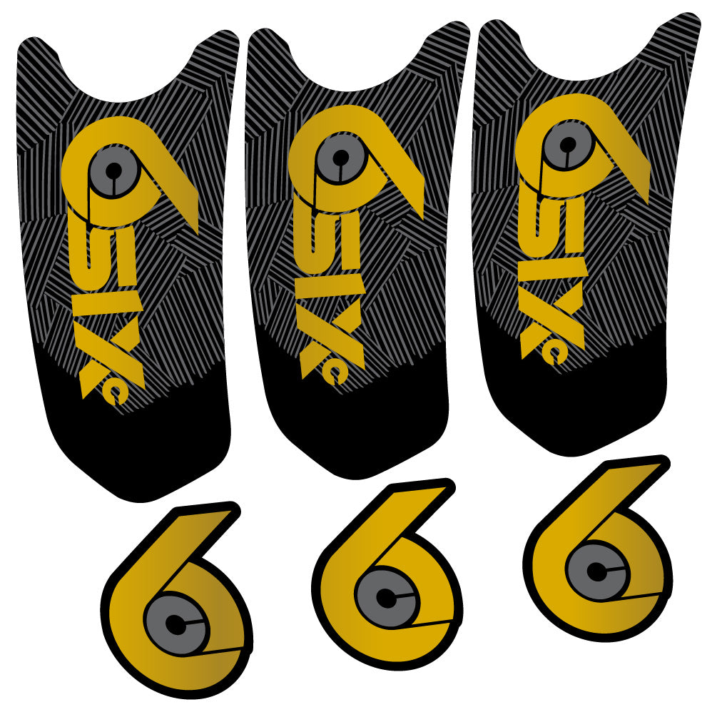 Aufkleber RaceFace SixC Cinch, Kurbelgarnitur, Fahrradaufkleber Vinyl