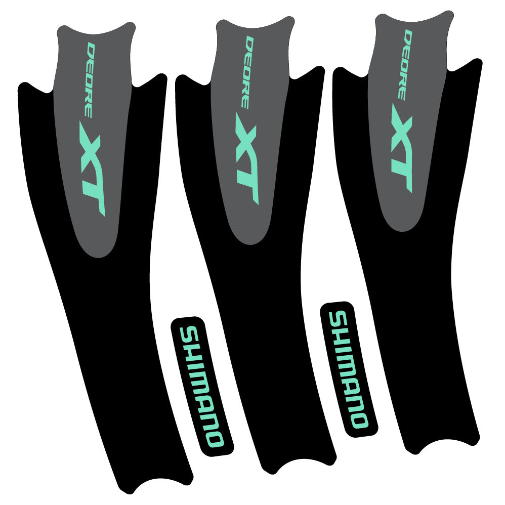 Aufkleber Shimano XT M8000, Kurbelgarnitur, Fahrradaufkleber Vinyl