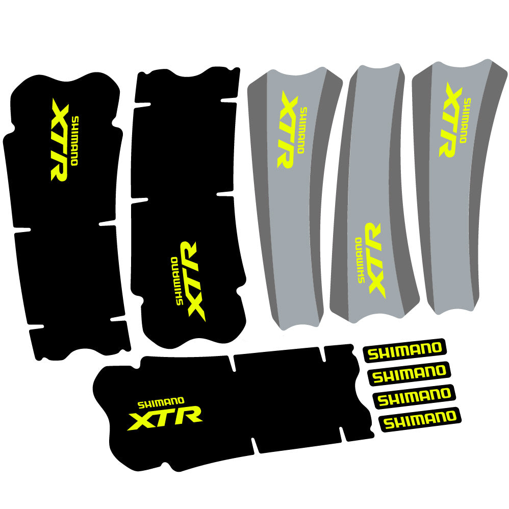 Decal Shimano XTR M970, Crankset, bike sticker vinyl
