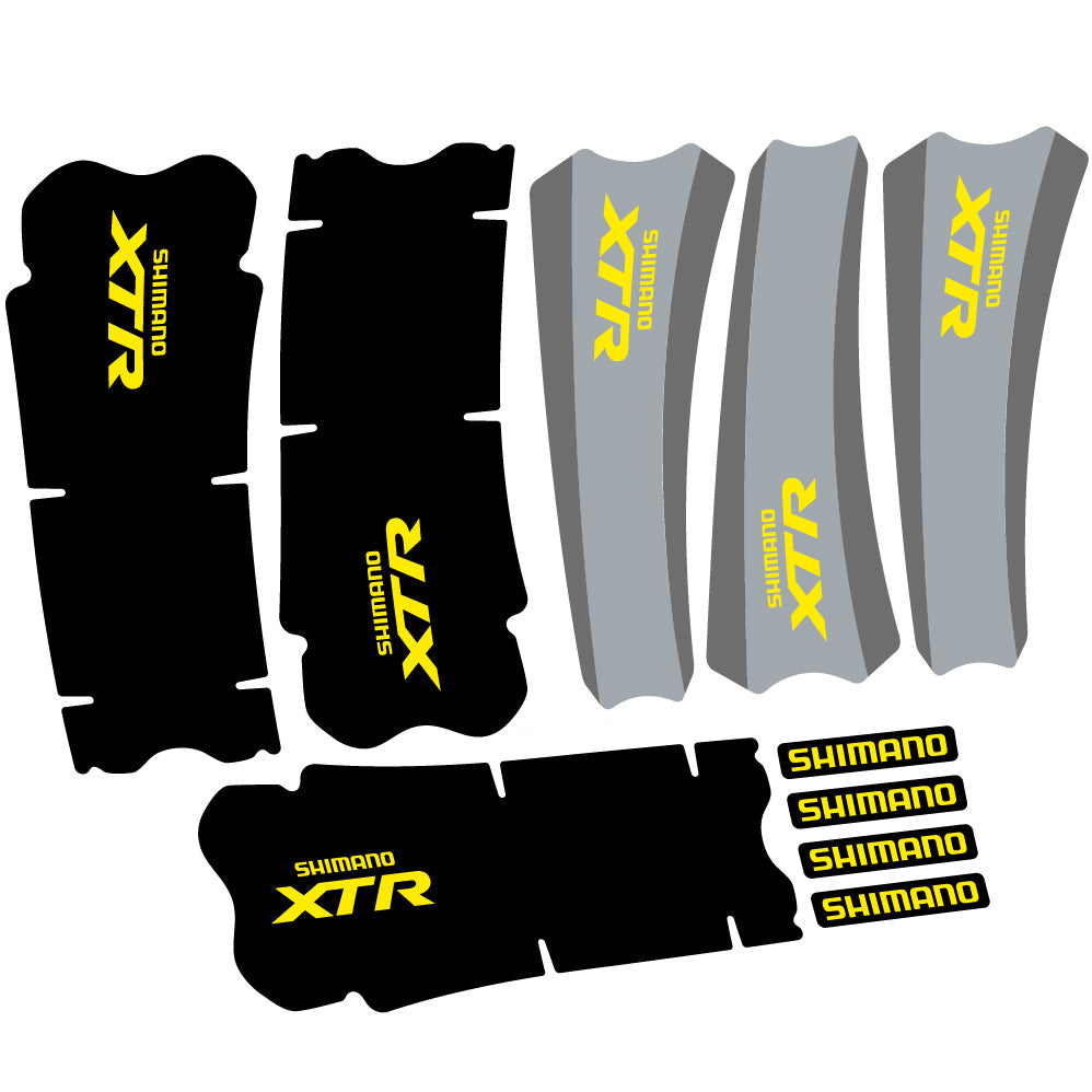 Decal Shimano XTR M970, Crankset, bike sticker vinyl