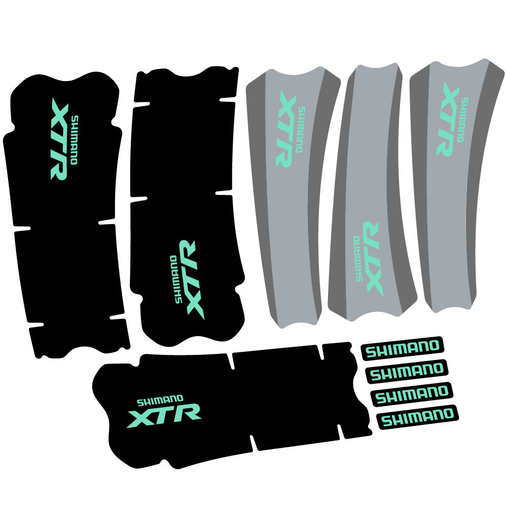 Decal Shimano XTR M970, Crankset, bike sticker vinyl