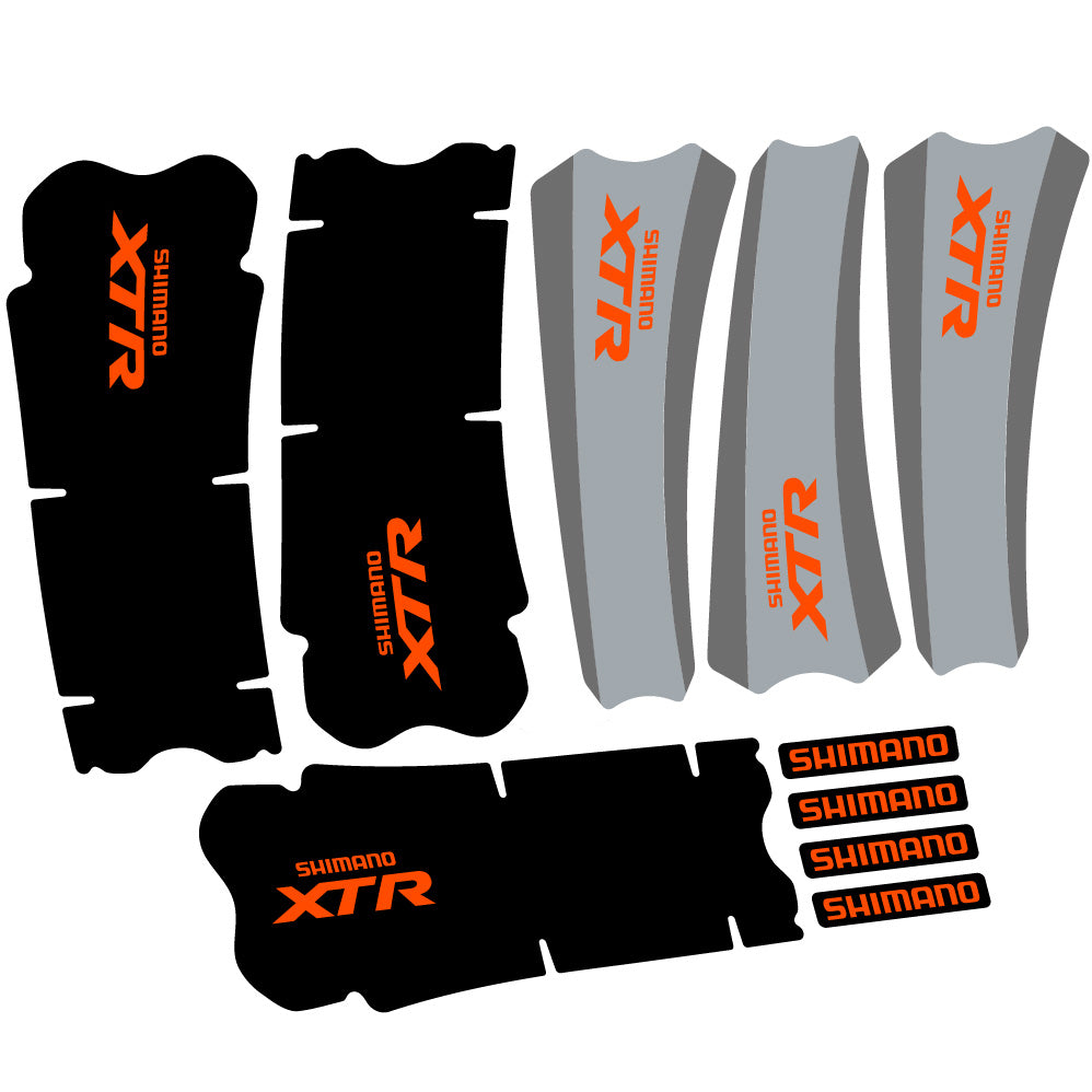 Decal Shimano XTR M970, Crankset, bike sticker vinyl