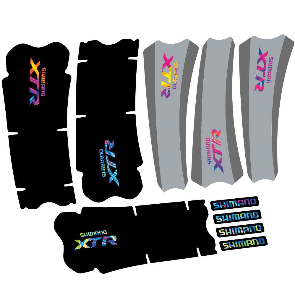 Decal Shimano XTR M970, Crankset, bike sticker vinyl