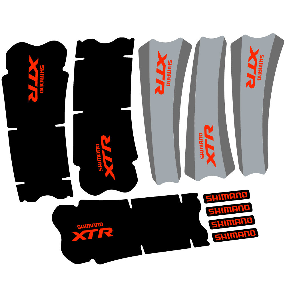 Decal Shimano XTR M970, Crankset, bike sticker vinyl