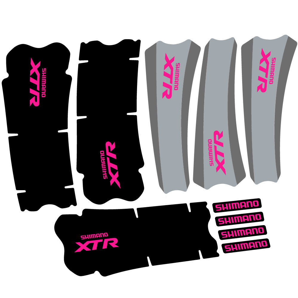 Decal Shimano XTR M970, Crankset, bike sticker vinyl