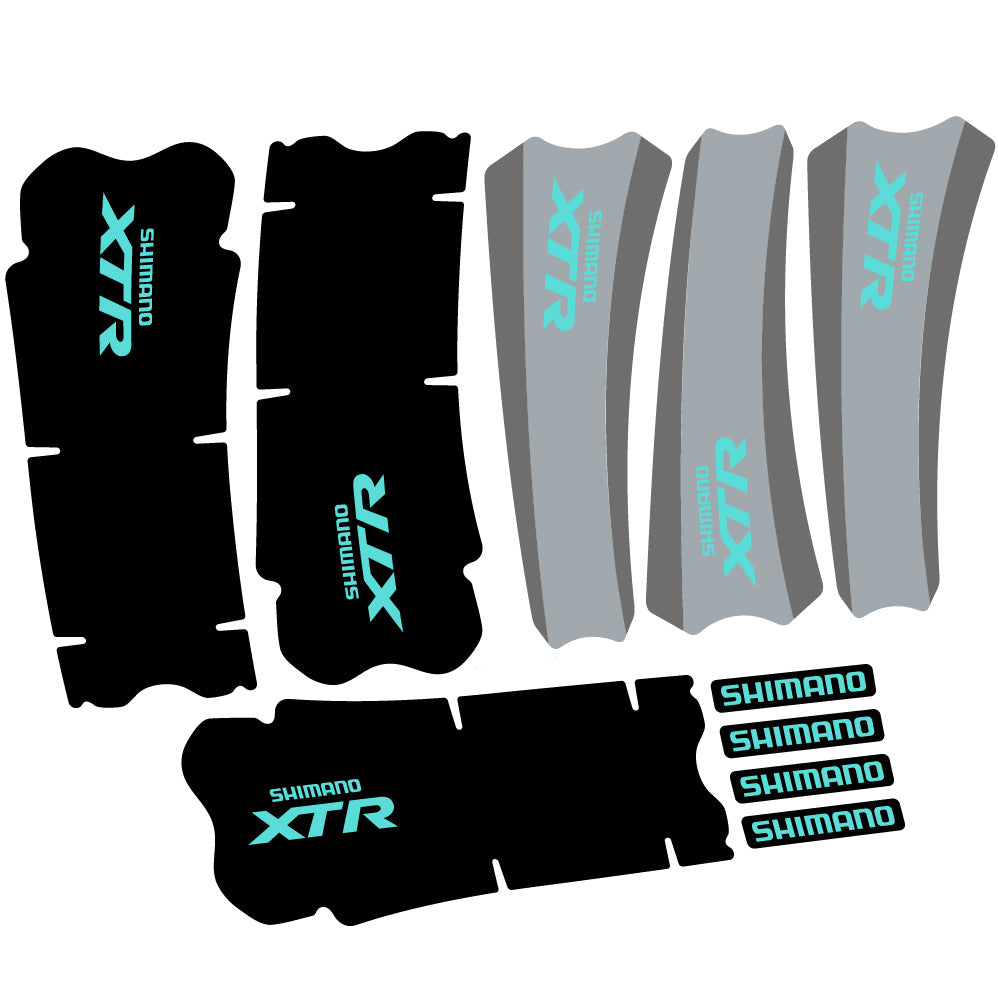 Decal Shimano XTR M970, Crankset, bike sticker vinyl