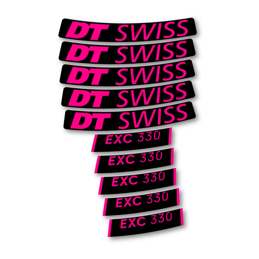Vinyl decals for DT Swiss EXC 330 2023-2026 Rims - Fuchsia