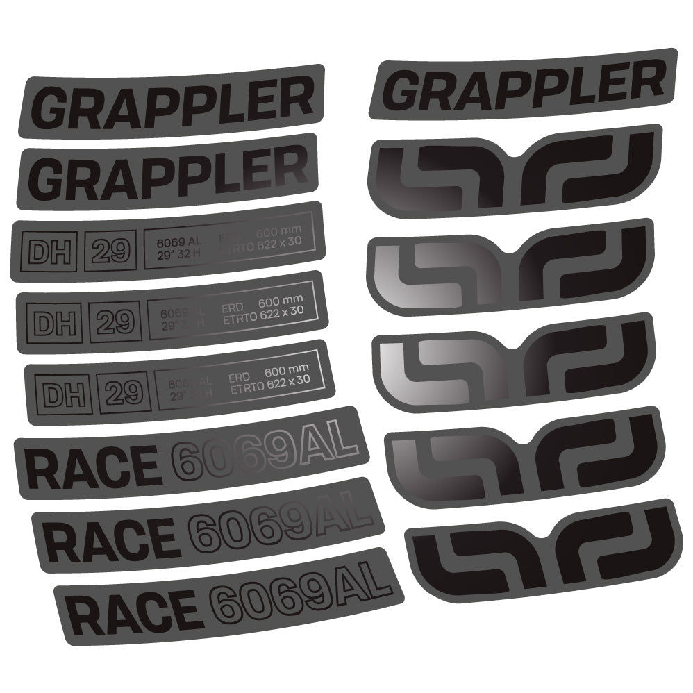 Aufkleber E-Thirteen Grappler Race Alloy Downhill, MTB-Rad 29, Fahrradaufkleber Vinyl
