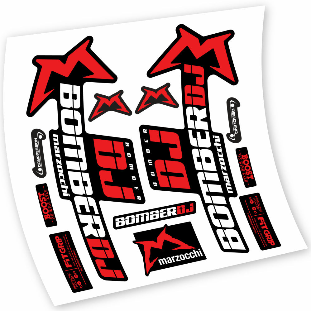 Aufkleber Marzocchi Bomber DJ 2021, Gabel 29, Fahrradaufkleber Vinyl