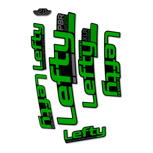 Green decal for Cannondale Lefty XLR PBR 120 2016-2017 fork – bike sticker vinyl