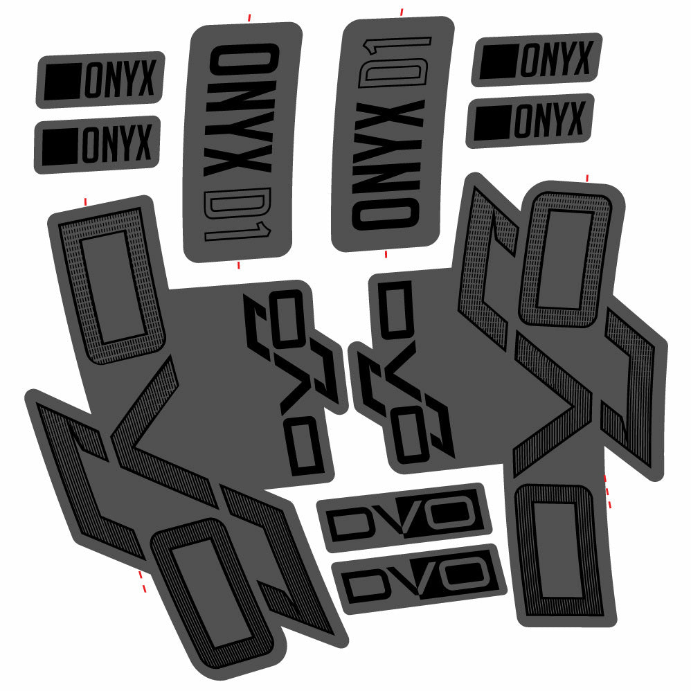 Aufkleber DVO Onyx D1, Gabel 29, Fahrradaufkleber Vinyl