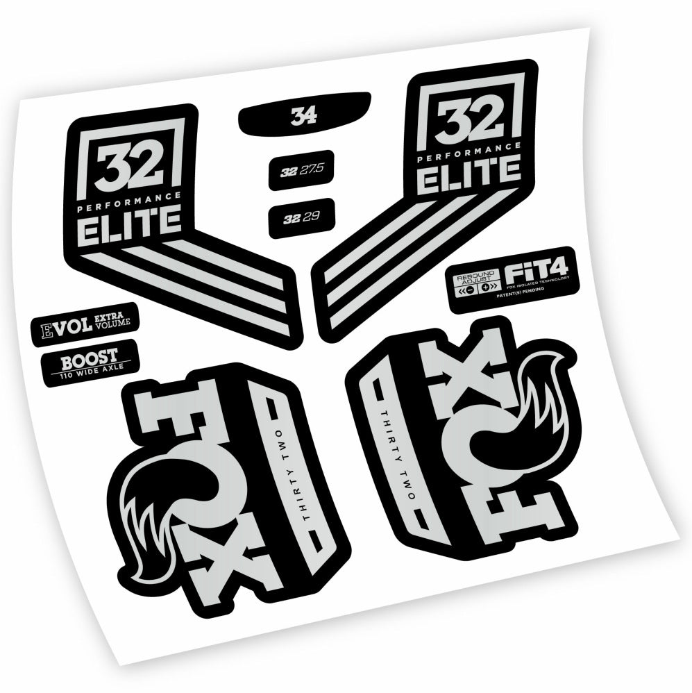 Aufkleber Fox 32 Performance Elite 2016, Gabel 29, Fahrradaufkleber Vinyl