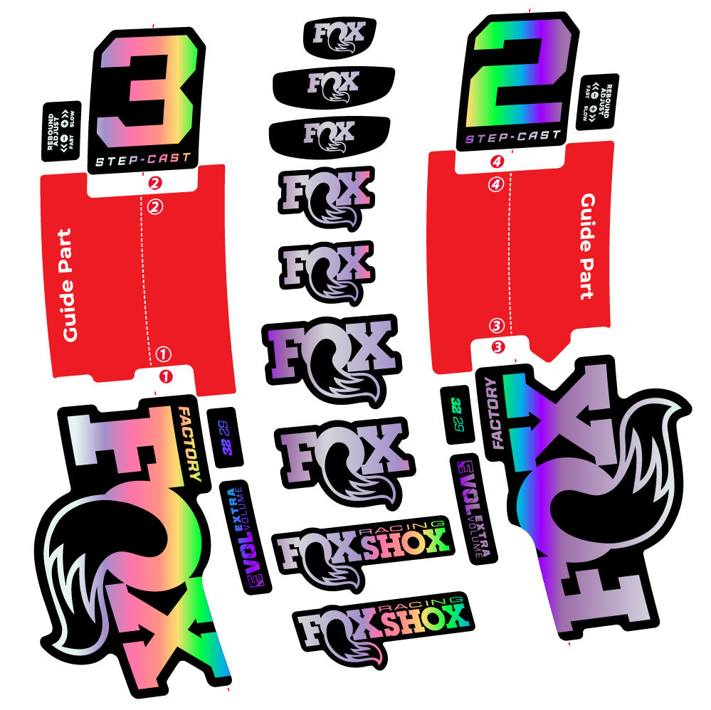 Decal Fox 32 Step-Cast Factory 3 2025, Fork 29, bike sticker vinyl