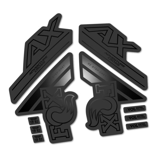 Black decal for Fox 32 Step Cast AX 2025 fork – bike sticker vinyl