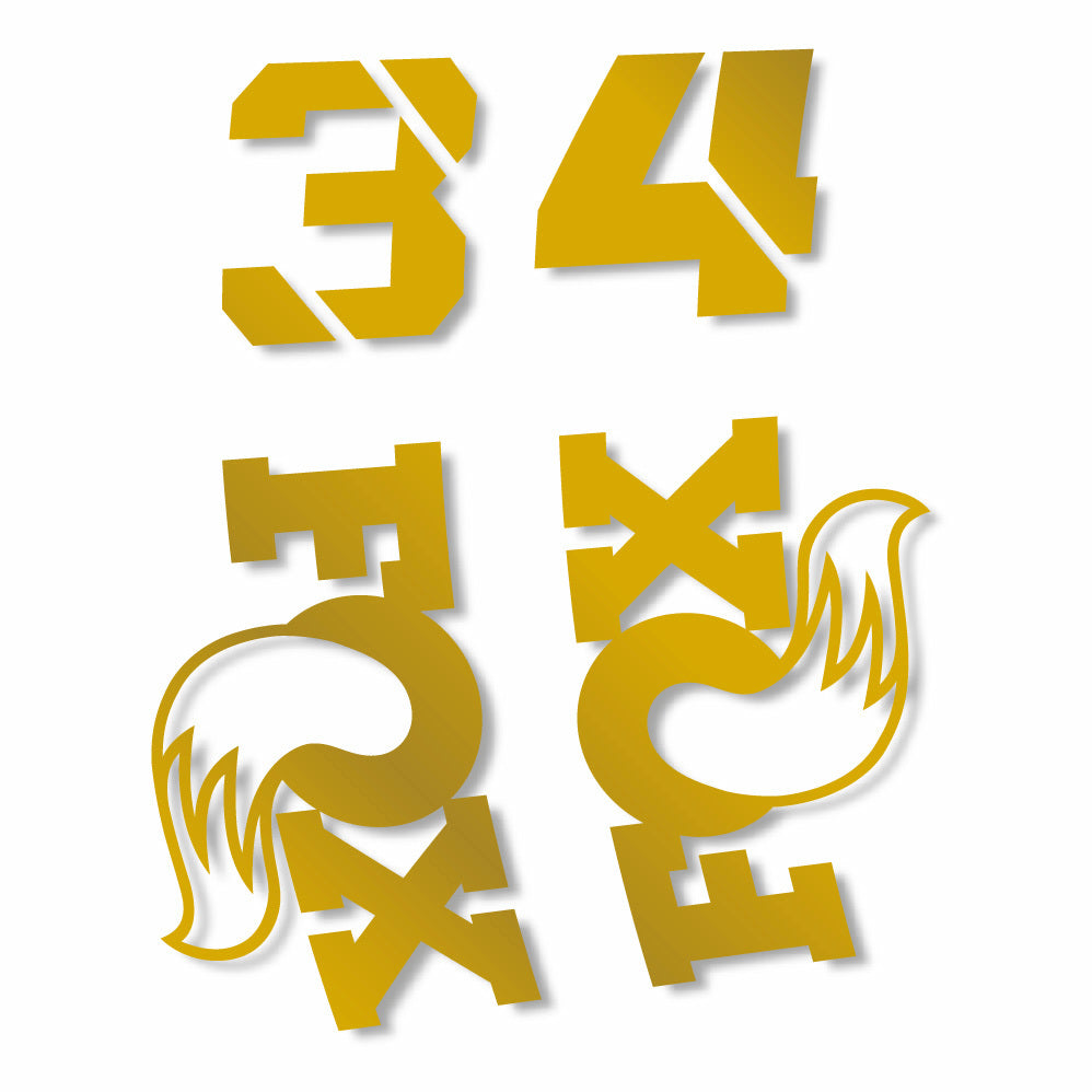 Aufkleber Fox 34, Gabel 29, Fahrradaufkleber Vinyl
