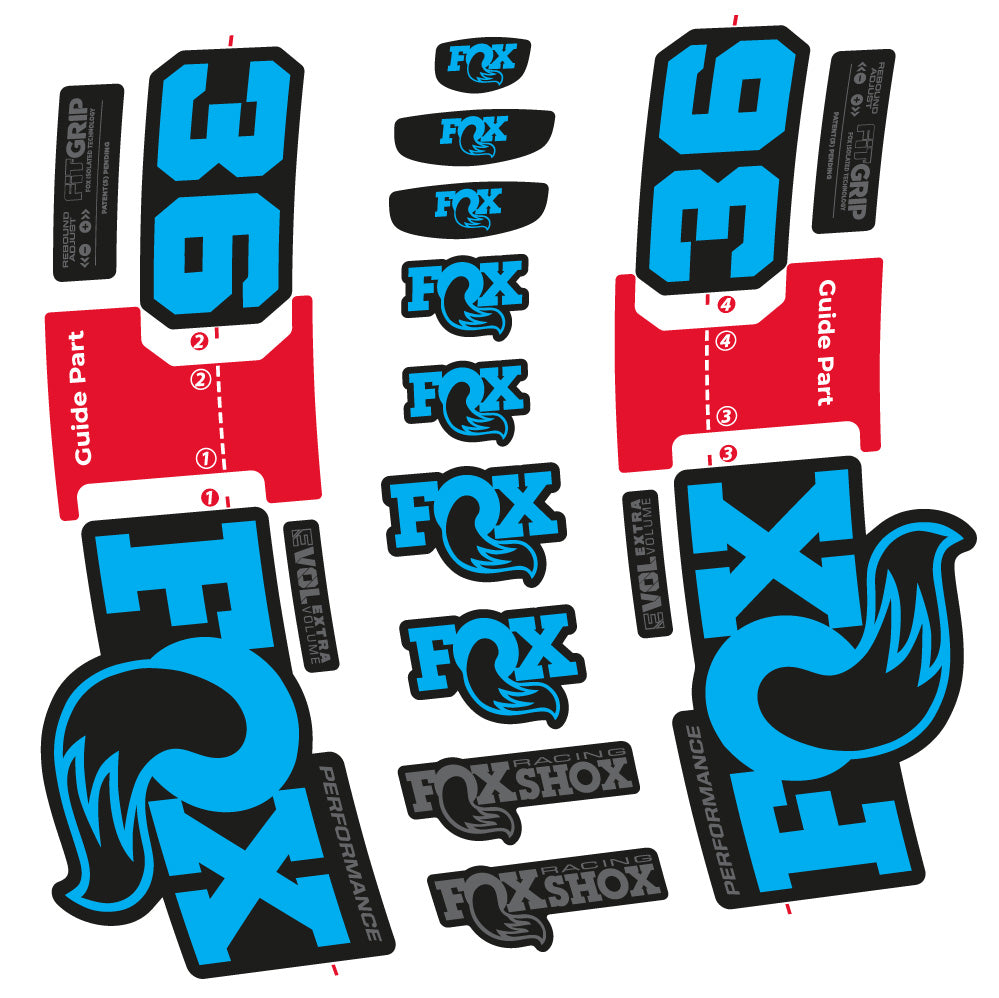 Aufkleber FOX 36 Performance, Gabel 29, Fahrradaufkleber Vinyl