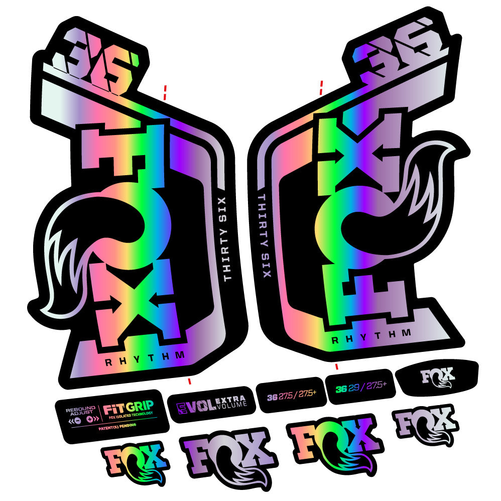Fox 36 Rhythm 29” Fork Decal Kit – Compatible with 2023–2024 Models | MTB Vinyl Stickers
