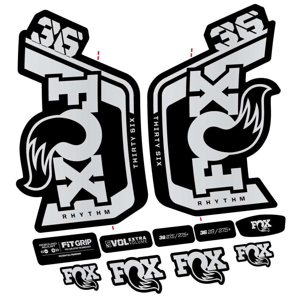 Fox 36 Rhythm 29” Fork Decal Kit – Compatible with 2023–2024 Models | MTB Vinyl Stickers