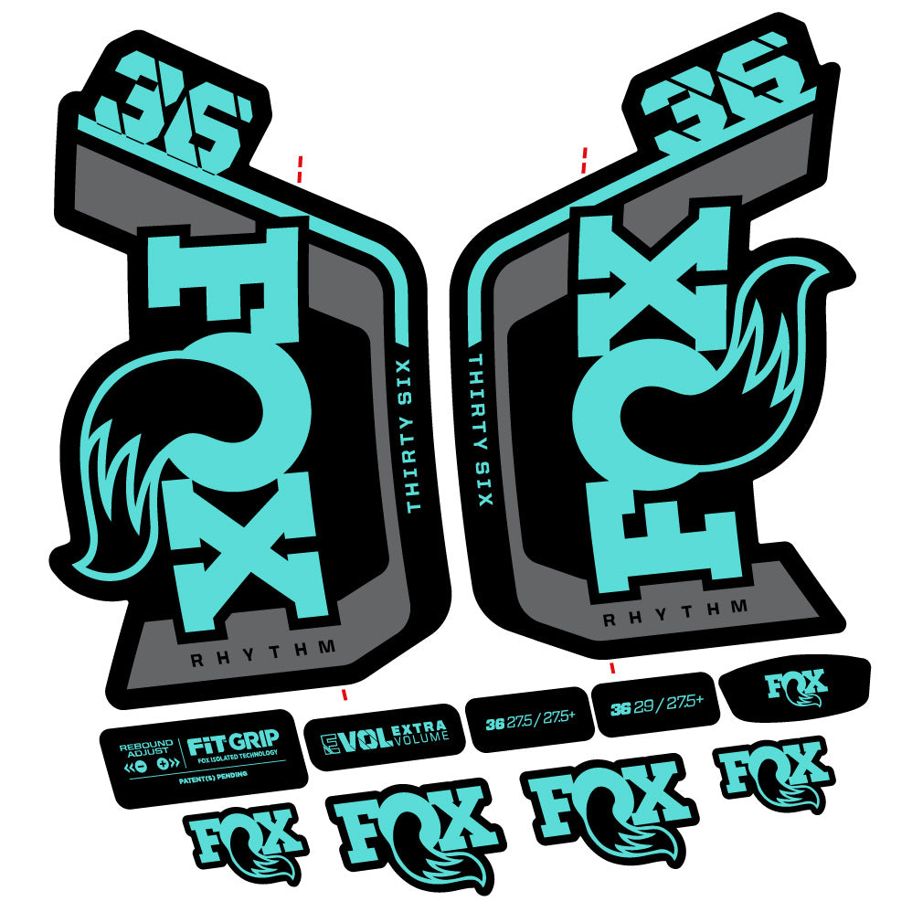 Decal Fox Factory 36 Rhythm 2024, Fork 29, bike sticker vinyl