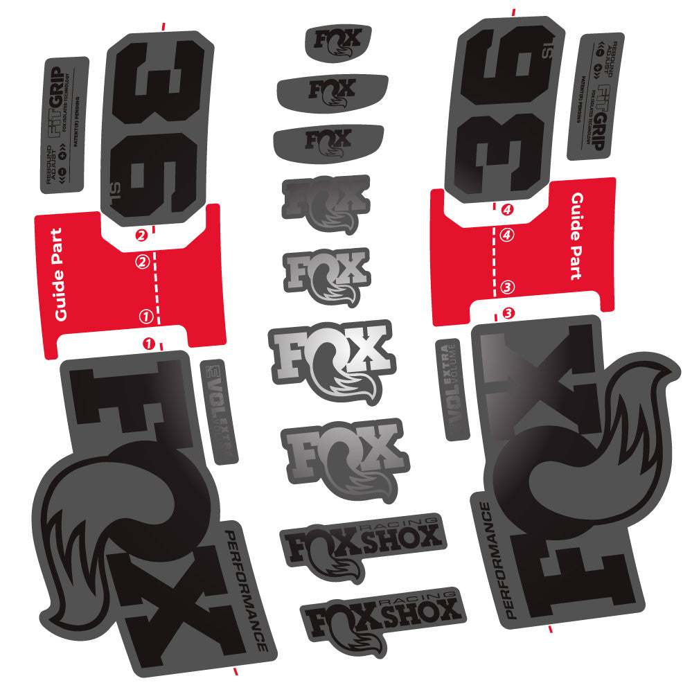 Aufkleber Fox 36 SL Performance, Gabel 29, Fahrradaufkleber Vinyl