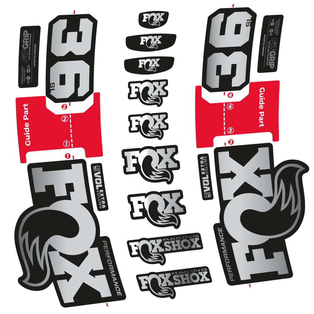 Aufkleber Fox 36 SL Performance, Gabel 29, Fahrradaufkleber Vinyl
