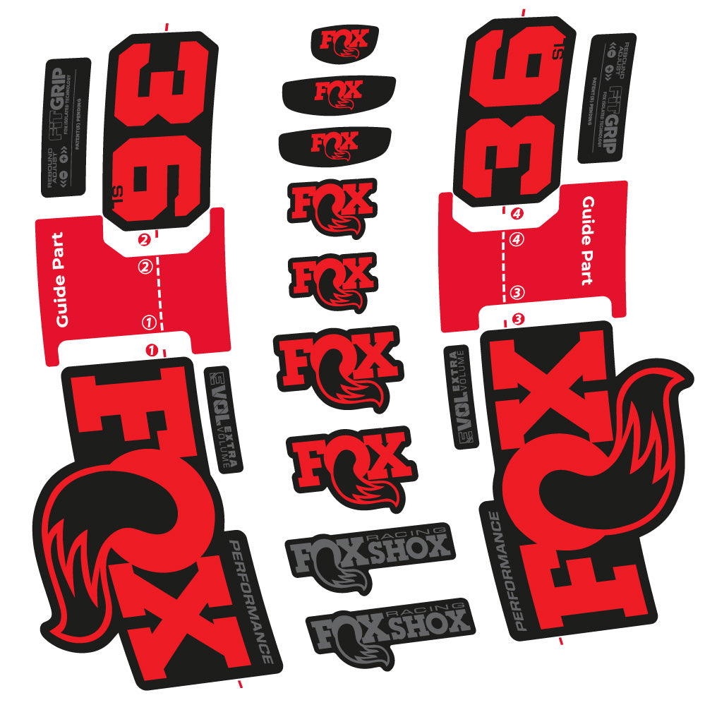 Aufkleber Fox 36 SL Performance, Gabel 29, Fahrradaufkleber Vinyl