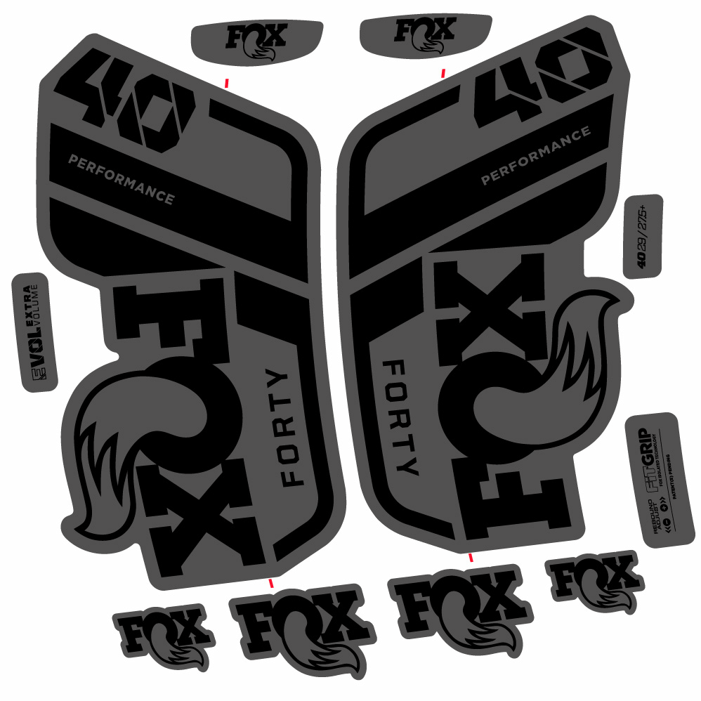 Aufkleber Fox 40 Performance 2021, Gabel 29, Fahrradaufkleber Vinyl