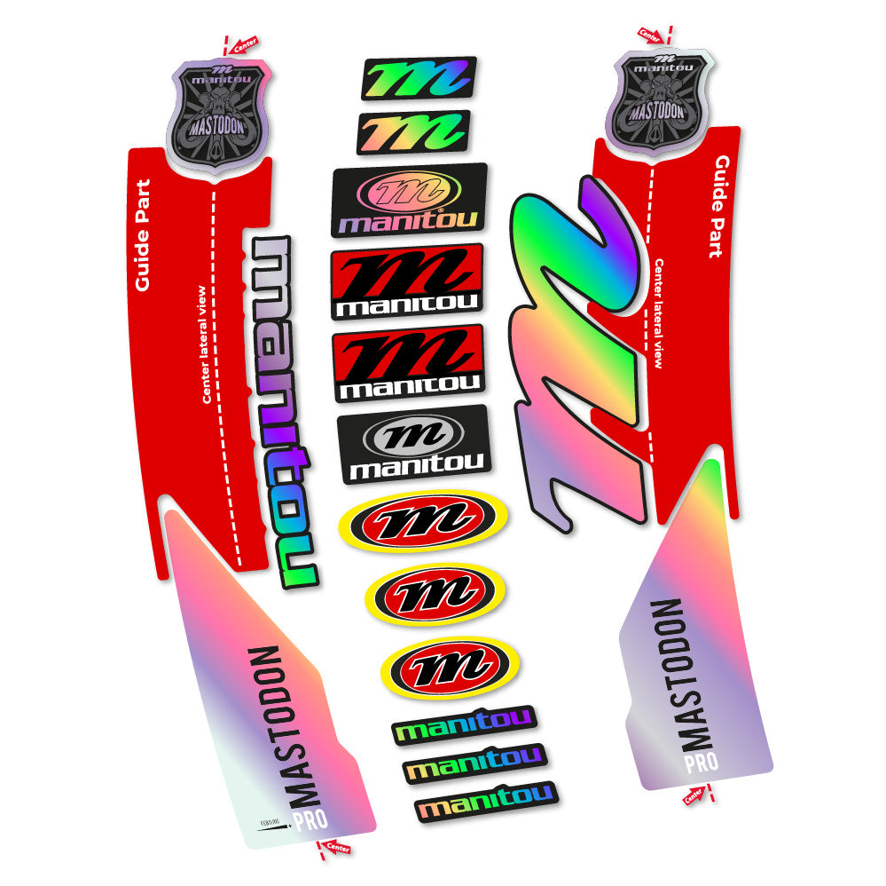 Aufkleber Manitou Mastodon PRO 2017, Gabel 29, Fahrradaufkleber Vinyl
